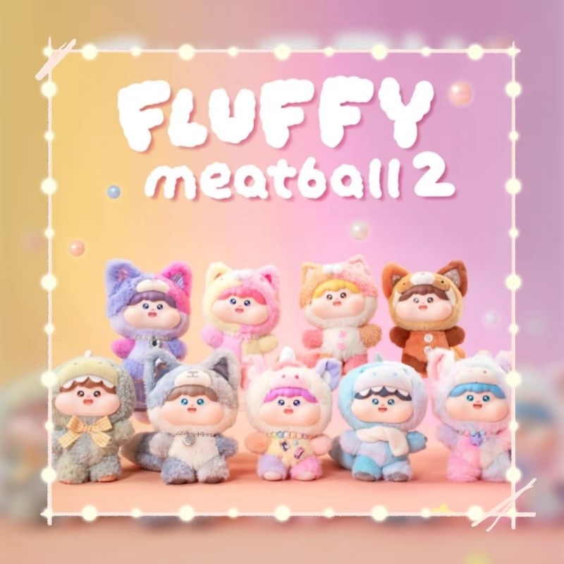 Jual (READY) FLUFFY MEATBALL V2 BLIND BOX BAG CHARM KEYCHAIN GANTUNGAN ...