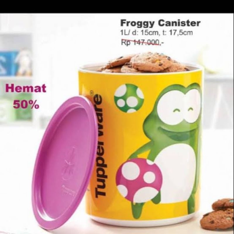 Jual Tupperware Frogie dan Poppy canister 2 liter | Shopee Indonesia