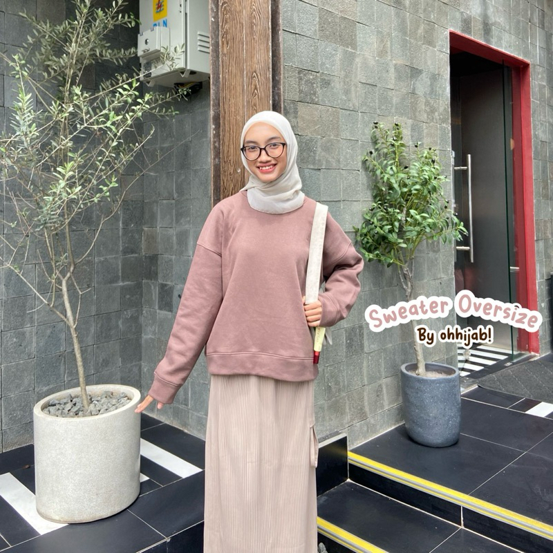 Jual Ohhijab - Sweater OVZ Non Crop | Shopee Indonesia