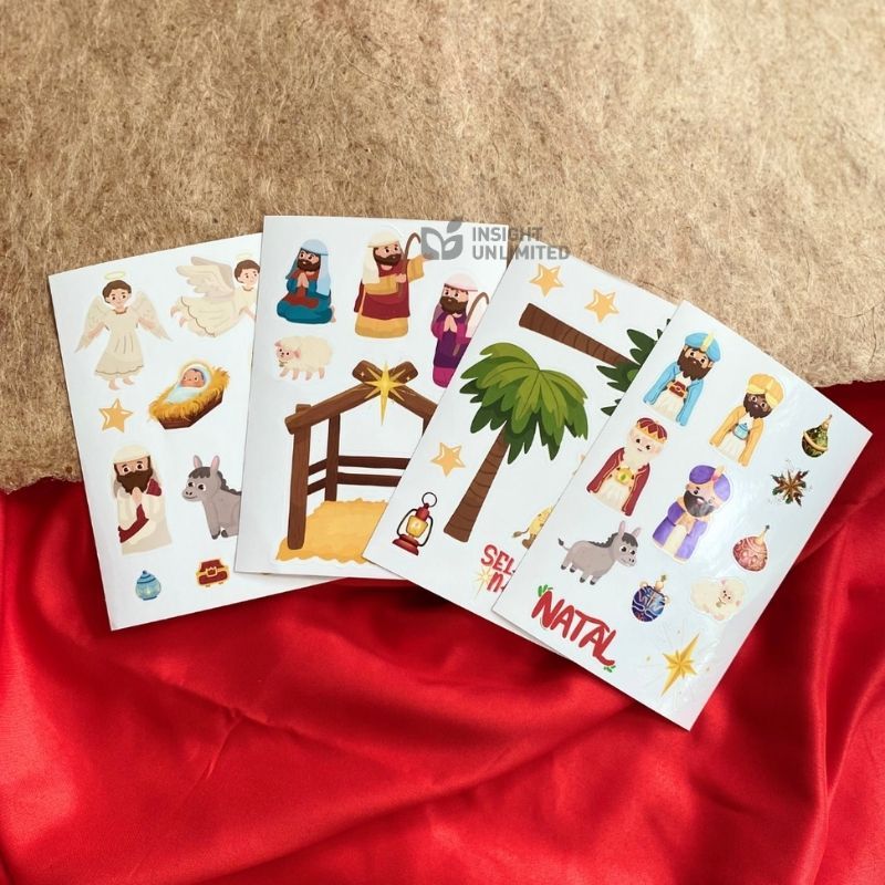 Jual Christmas Nativity Stickers (Set Of 4) | Shopee Indonesia