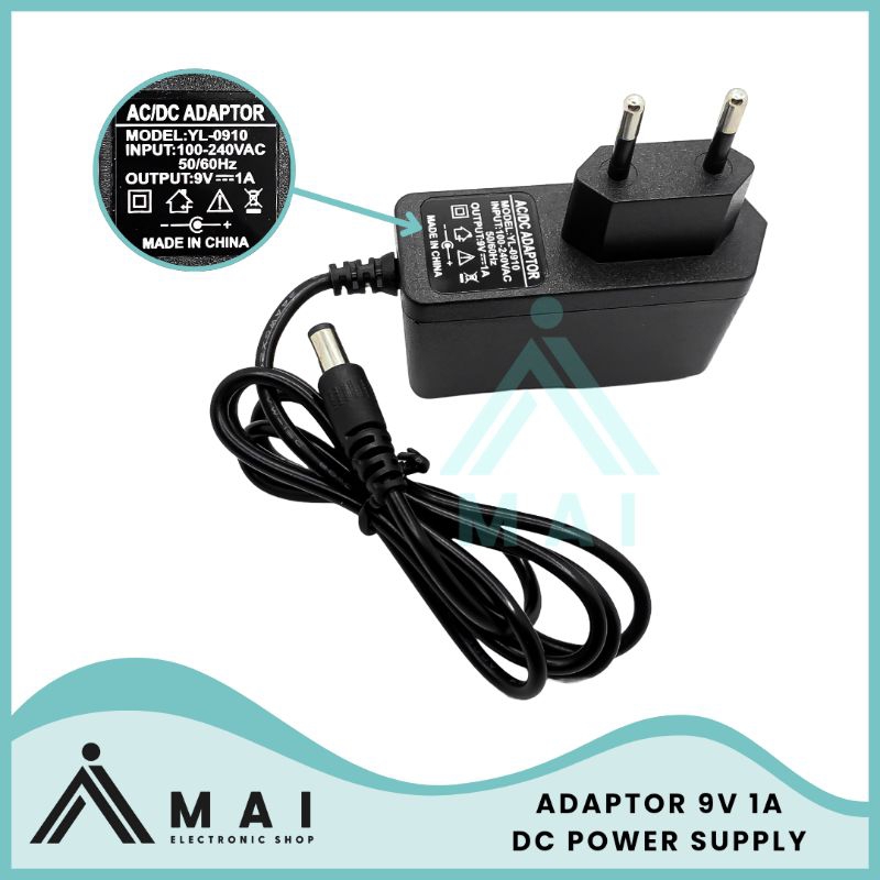 Jual Adaptor 9V 1A DC Power Supply for Arduino | Shopee Indonesia