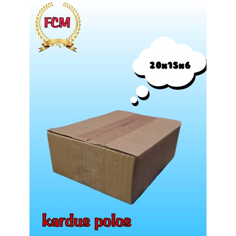 Jual kardus packing 20x15x6 kardus mini/rardus polos/karton box ...