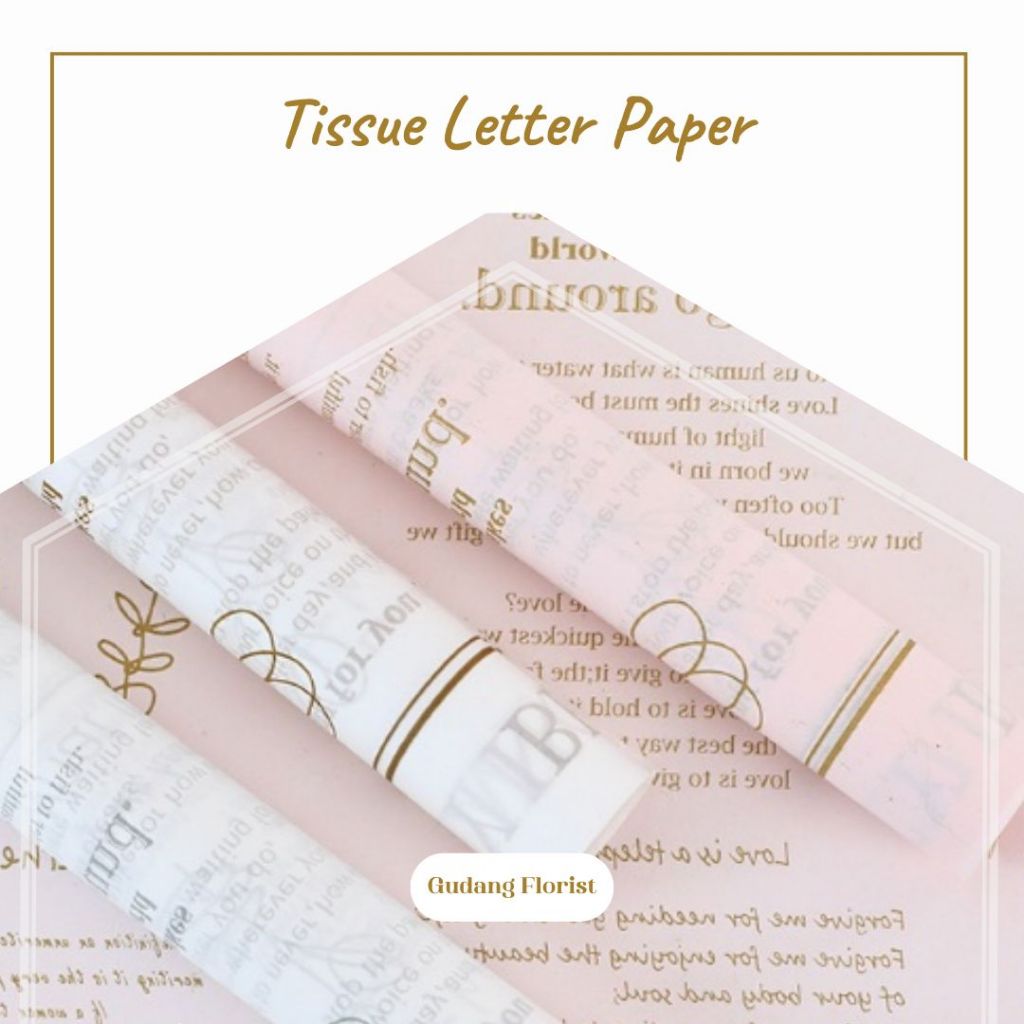 Jual TISSUE LETTER PAPER / CELLOPHANE / KERTAS KADO / KERTAS BUKET ...