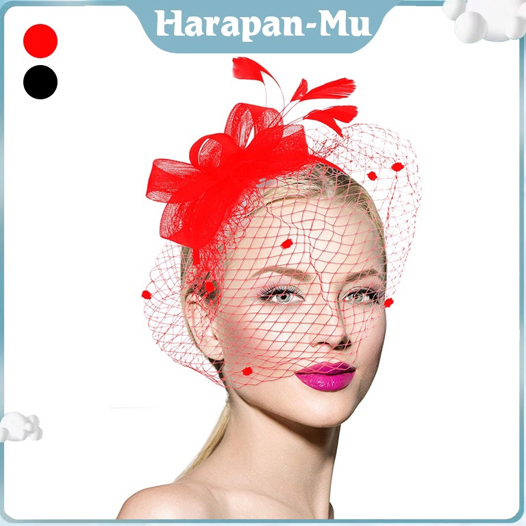 Jual KODE M13B Jepit Topi Hiasan Rambut Jaring Topi Aksesoris Rambut ...