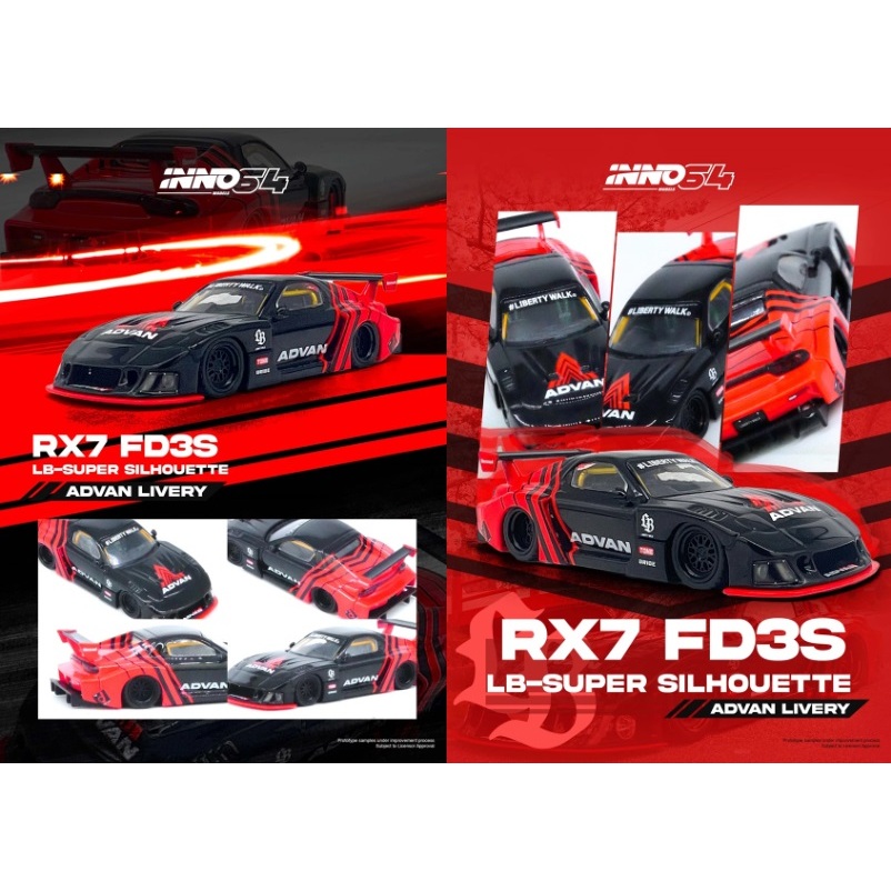 Jual INNO IN64-LBWK-RX7-05 LBWK MAZDA RX7 (FD3S) LB-SUPER SILHOUETTE ...