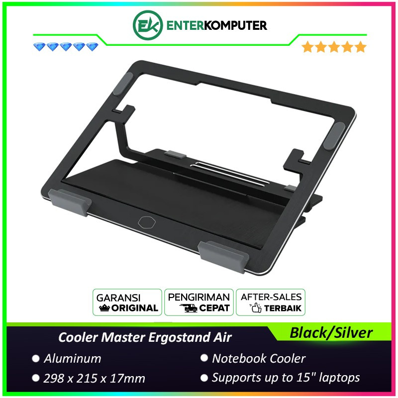 Jual Cooler Master Ergostand Air (Black/Silver) | Shopee Indonesia