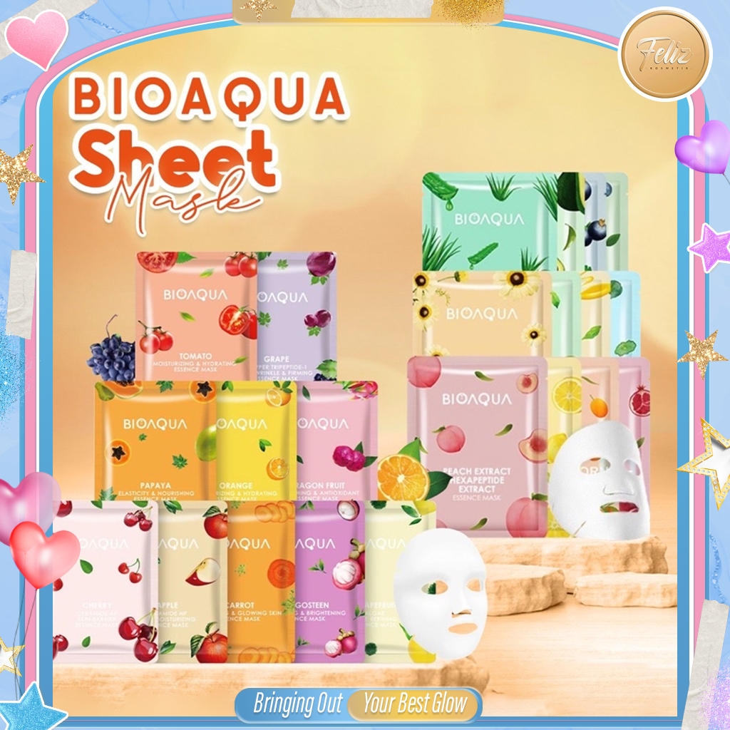 * FELIZ * BIOAQUA Essence Sheet Mask 25 gr