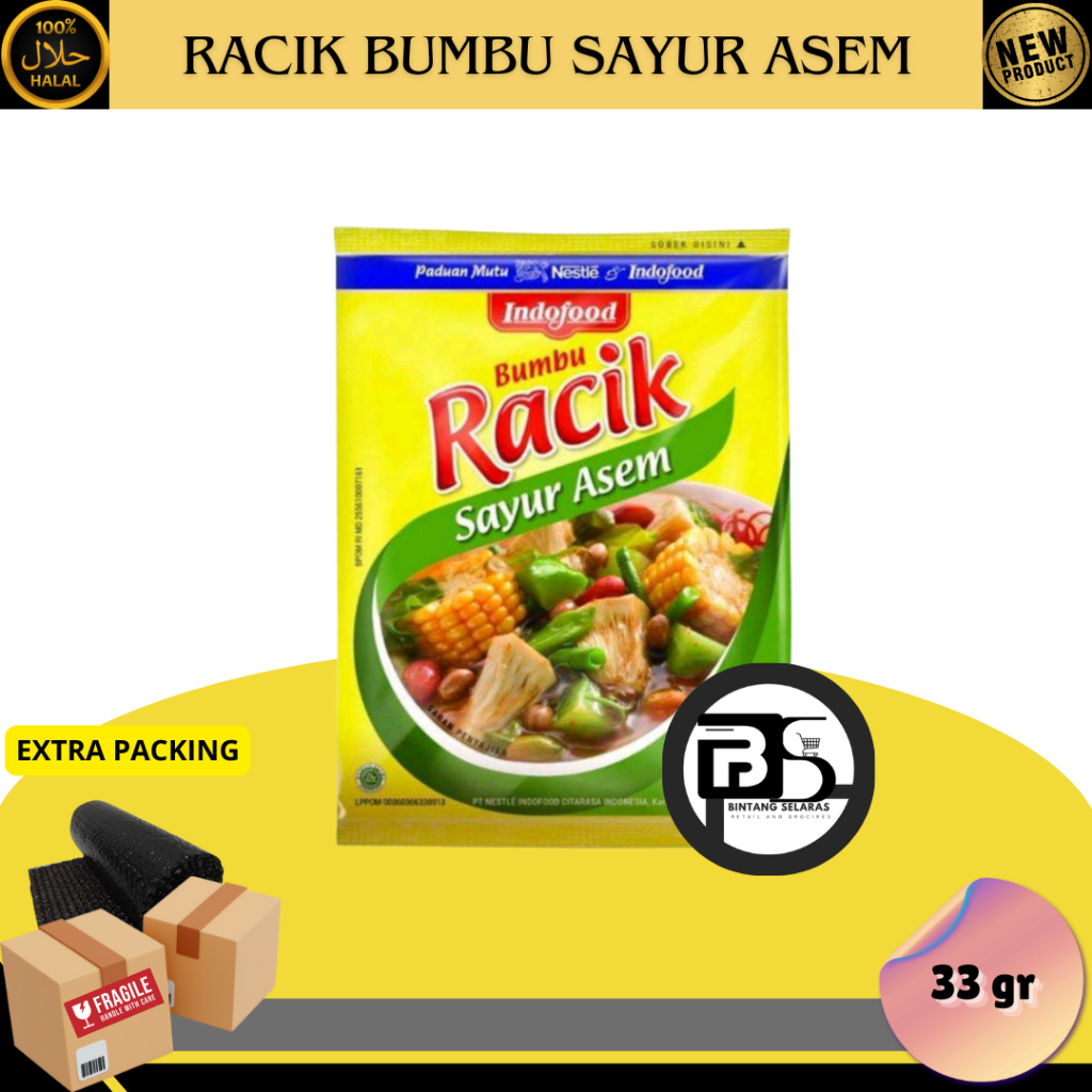 Jual BUMBU RACIK SAYUR ASEM 33GR RCG ISI 10 PCS | Shopee Indonesia