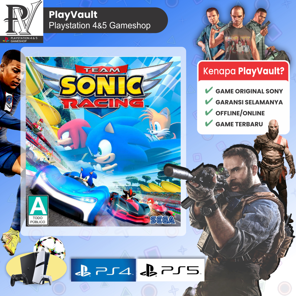 Jual Team Sonic Racing PS4 PS5 | Shopee Indonesia