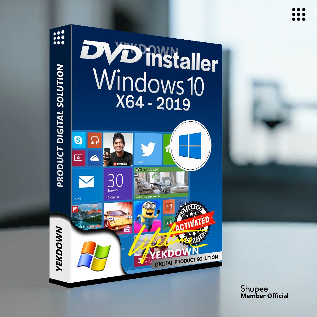 Jual DVD Sistem Operasi Windows® 10 2019 64-Bit | DVD Installer ...