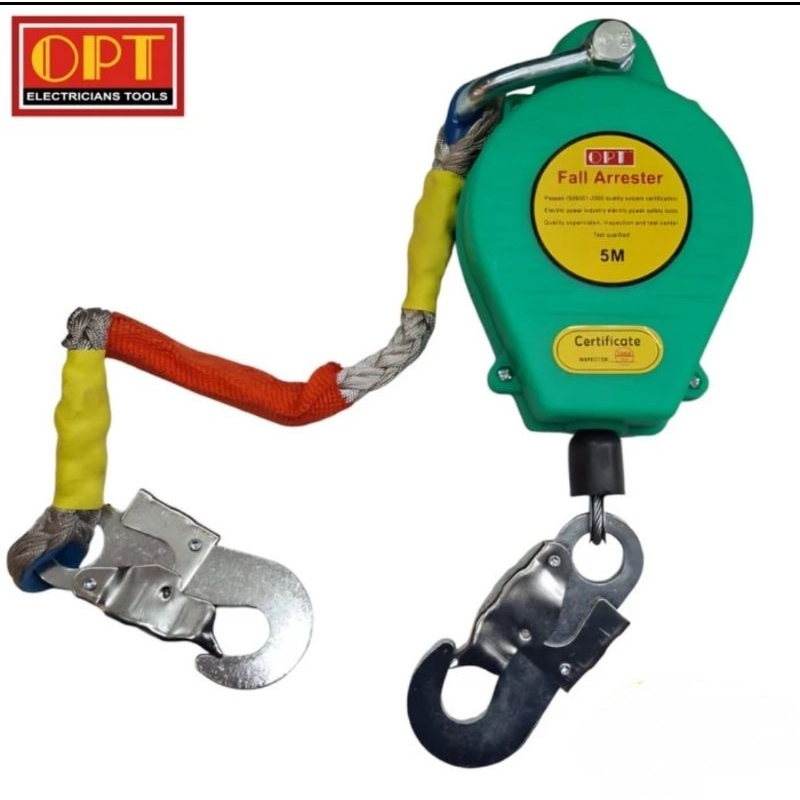 Jual Safety fall arrester 10Meter retractable lifeline protector hook ...