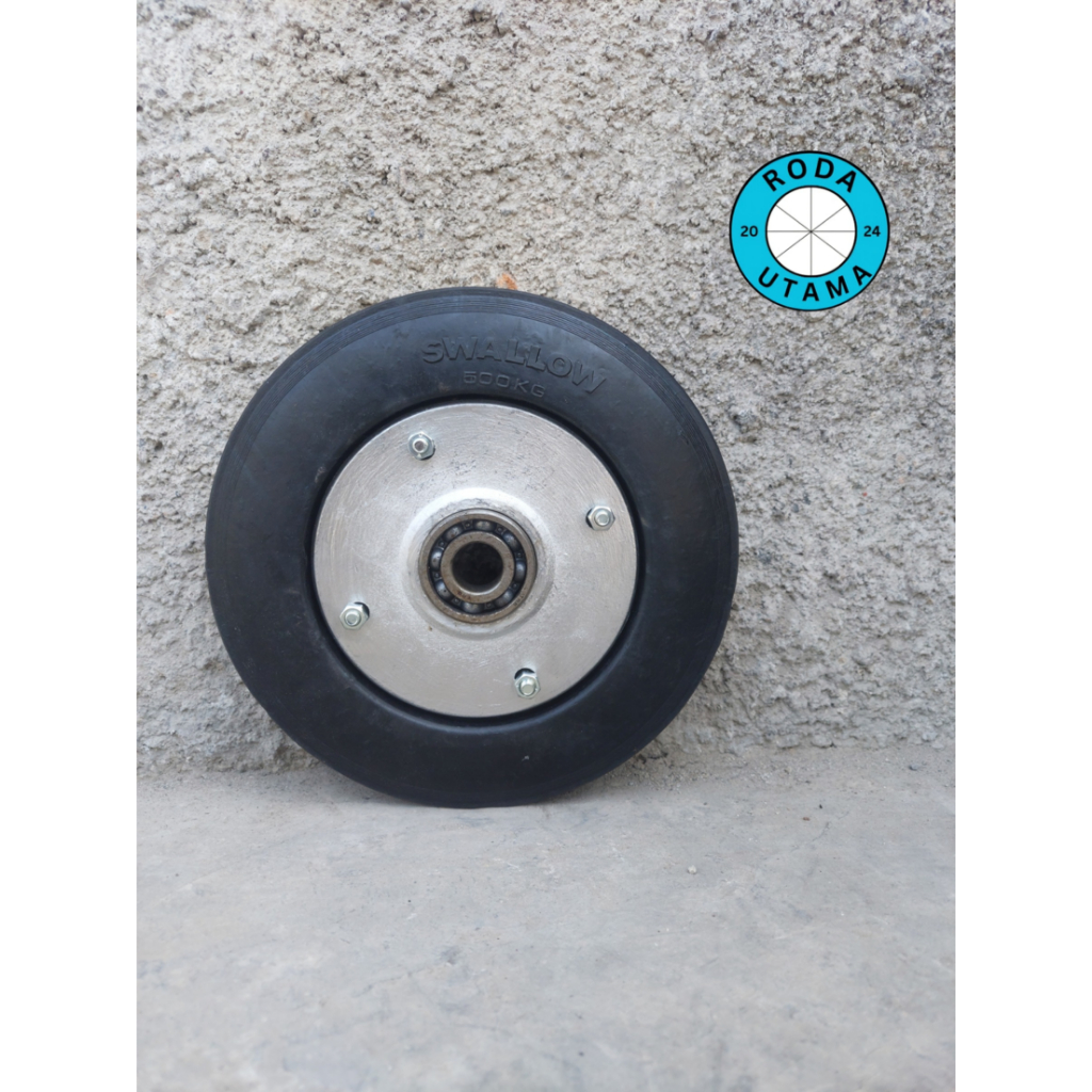 Jual Roda 8 inch Swallow Kapasitas 500 kg (Roda + 2 Klaher) | Shopee ...