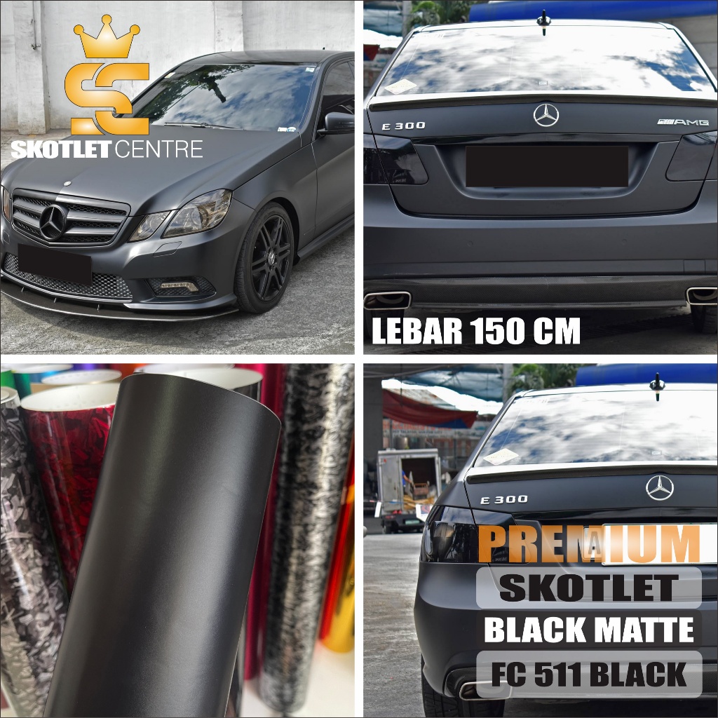 Jual Stiker Skotlet Mobil Hitam Doff Sticker Carbon Black Matte Dop ...