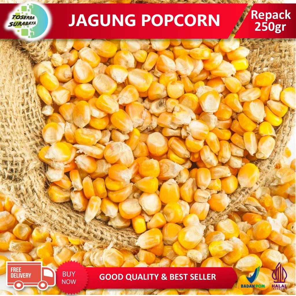 Jual Jagung POP CORN 250gr Rasa Original - Big Pop PopCorn GOOD QUALITY ...