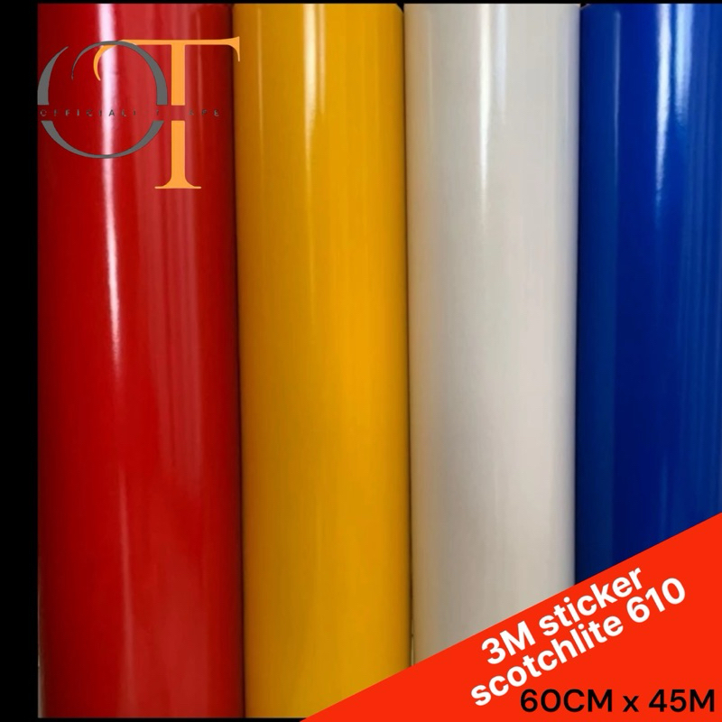 Jual Stiker Scotchlite 3M 610 - Stiker Rambu Reflektif - 60cm x 45m ...