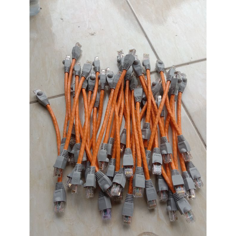 Jual kabel LAN server cat 6 Hikvision ory Gigabyte 20cm | Shopee Indonesia