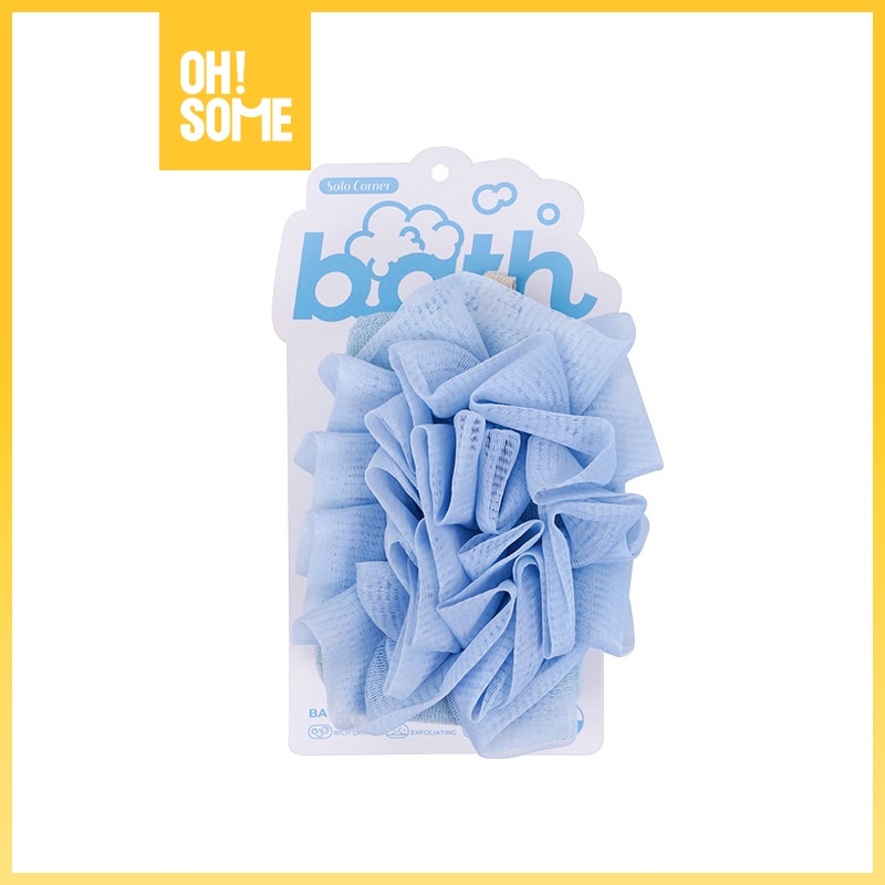 Jual OHSOME - Solo Corner Sponge & Puff Alat Mandi Warna Pink/Biru ...
