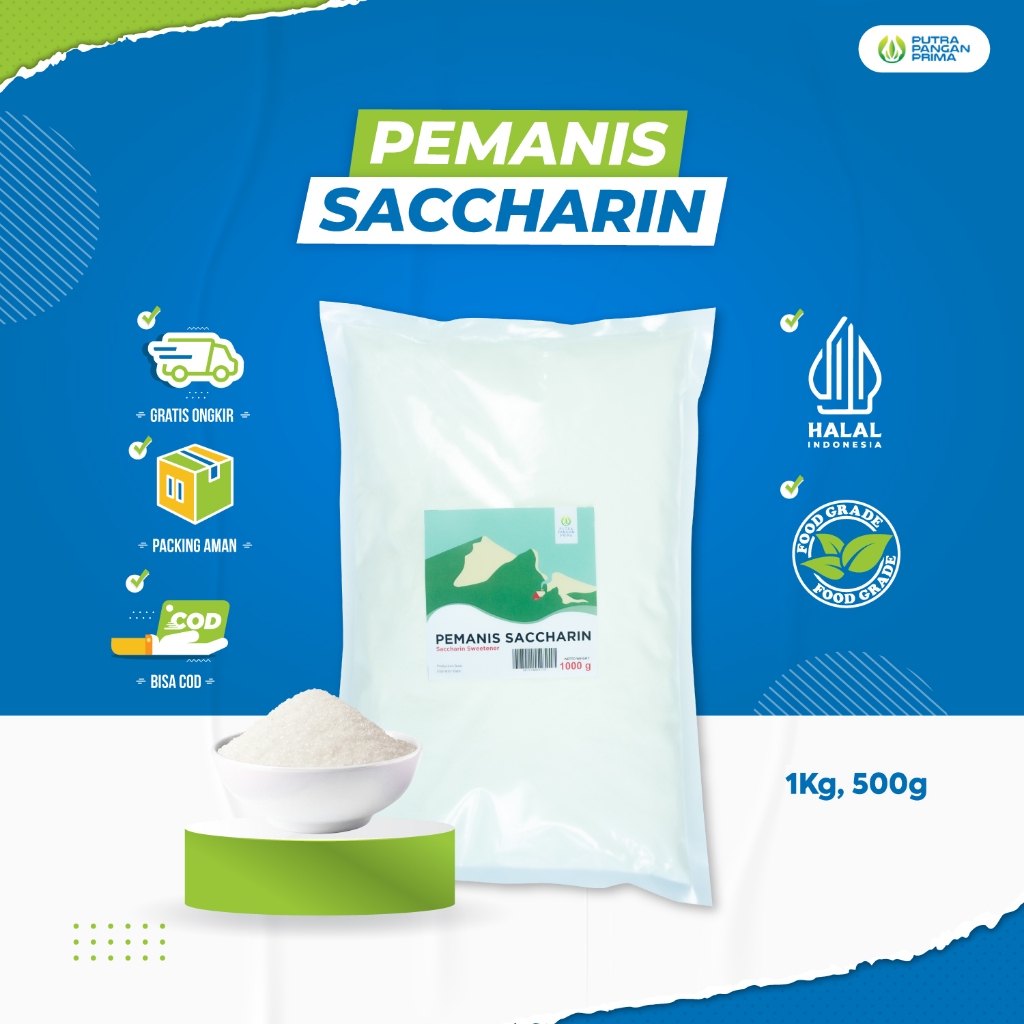 Jual Sakarin Sari Manis Pemanis Buatan Saccharin 500gr 1kg | Shopee ...