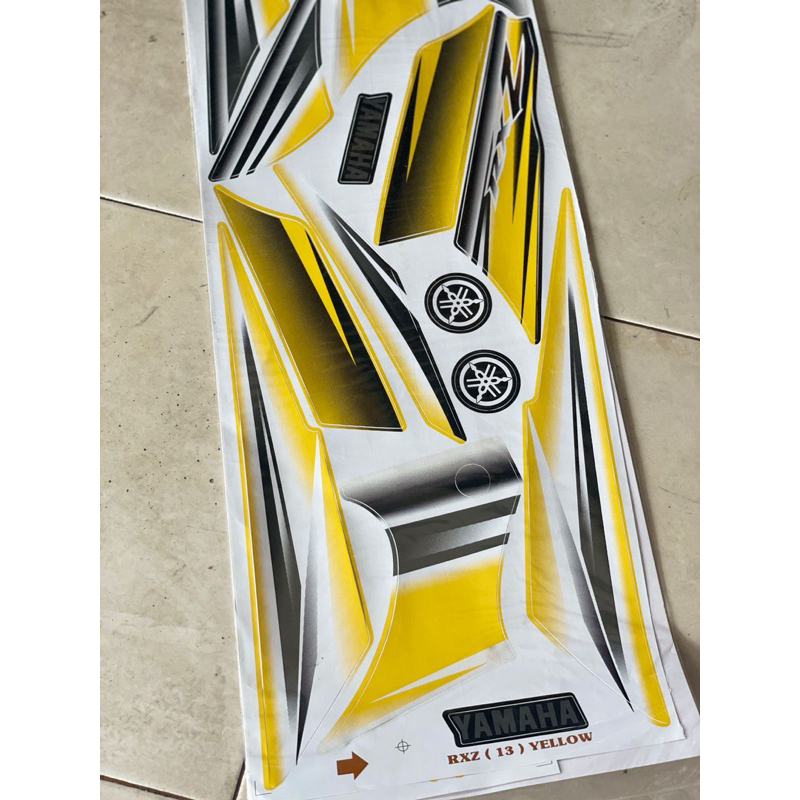 Jual STIKER BODI RX-Z BARU. STRIPING BODY YAMAHA RX-Z CATALYZER WARNA ...