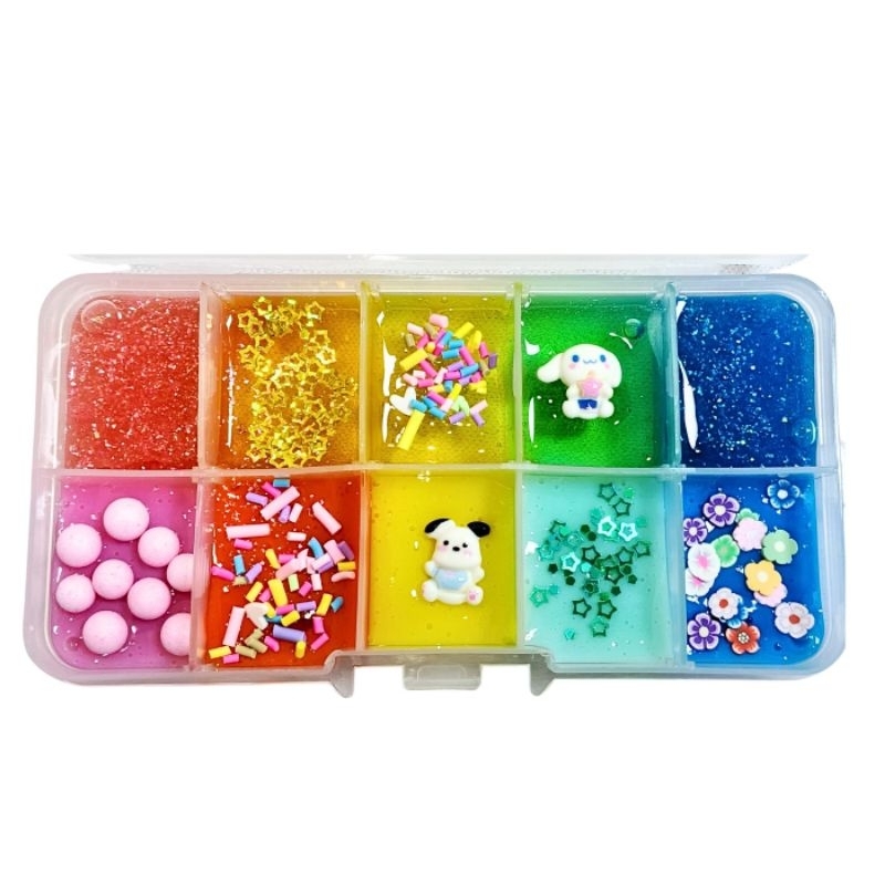 Jual Mainan Edukasi Slime Palette Sanrio 24 pcs 10 pcs Warna Warni ...