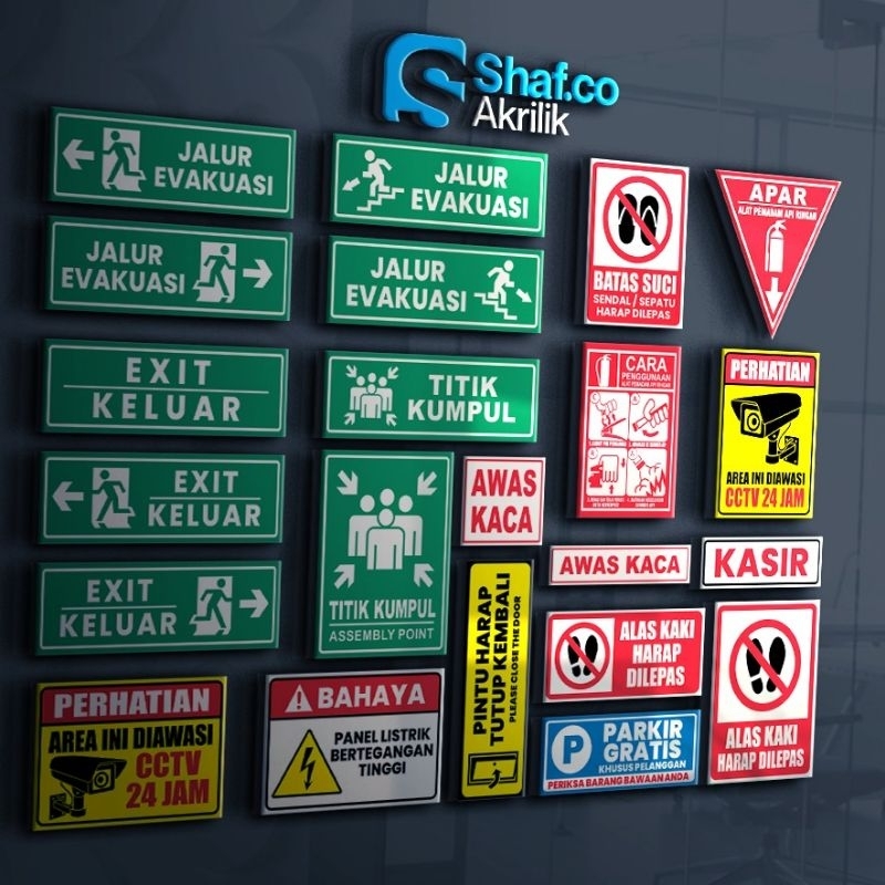 Jual AKRILIK SIGN BOARD DOA MASUK WC // ACRYLIC DOA KELUAR WC // RAMBU ...