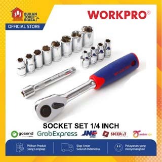 Jual Workpro Socket Set 1/4 Inch Drive Isi 14 pcs W003022 | Shopee ...