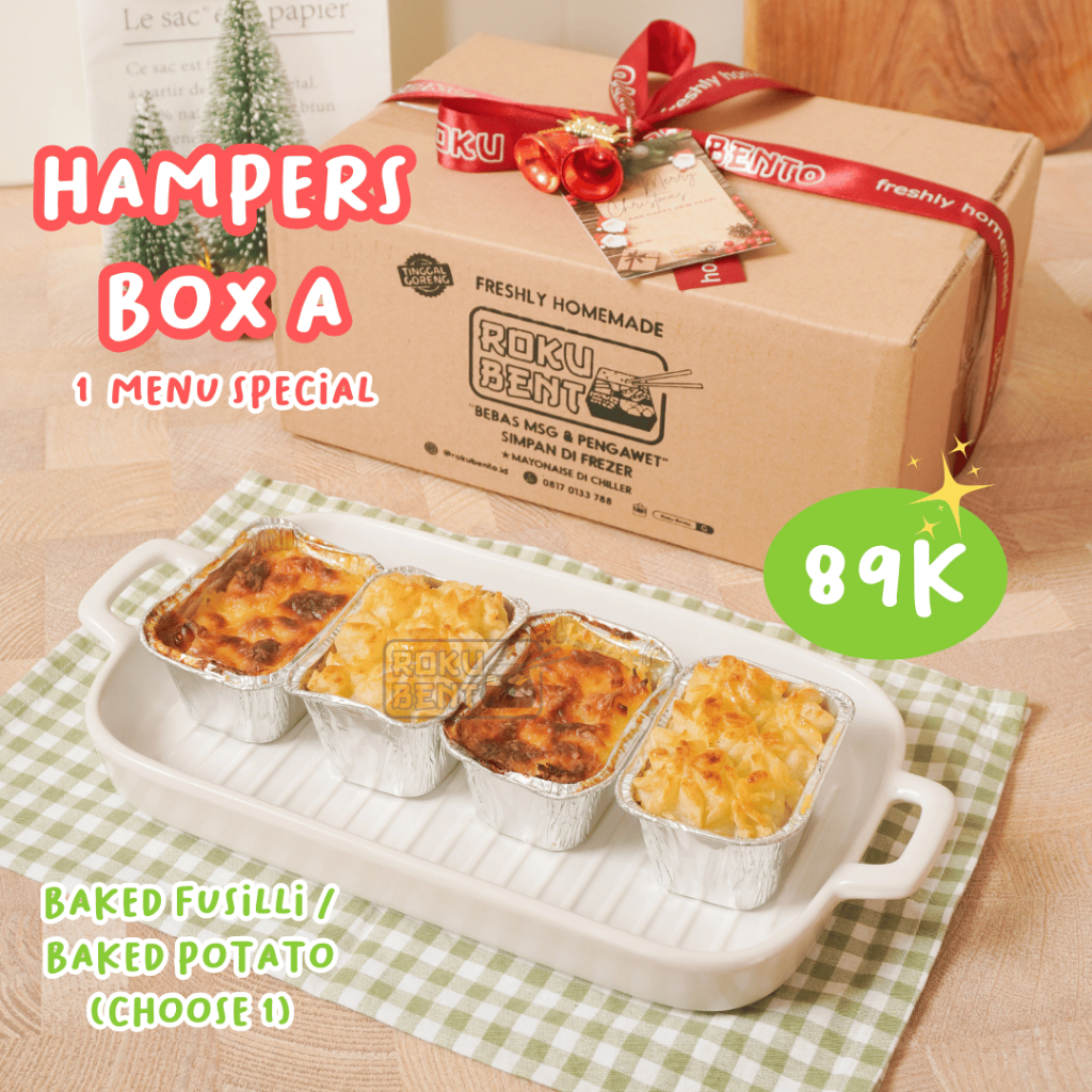 Jual Christmas Hampers BOX Roku Bento- Hampers Natal Frozen Food ...
