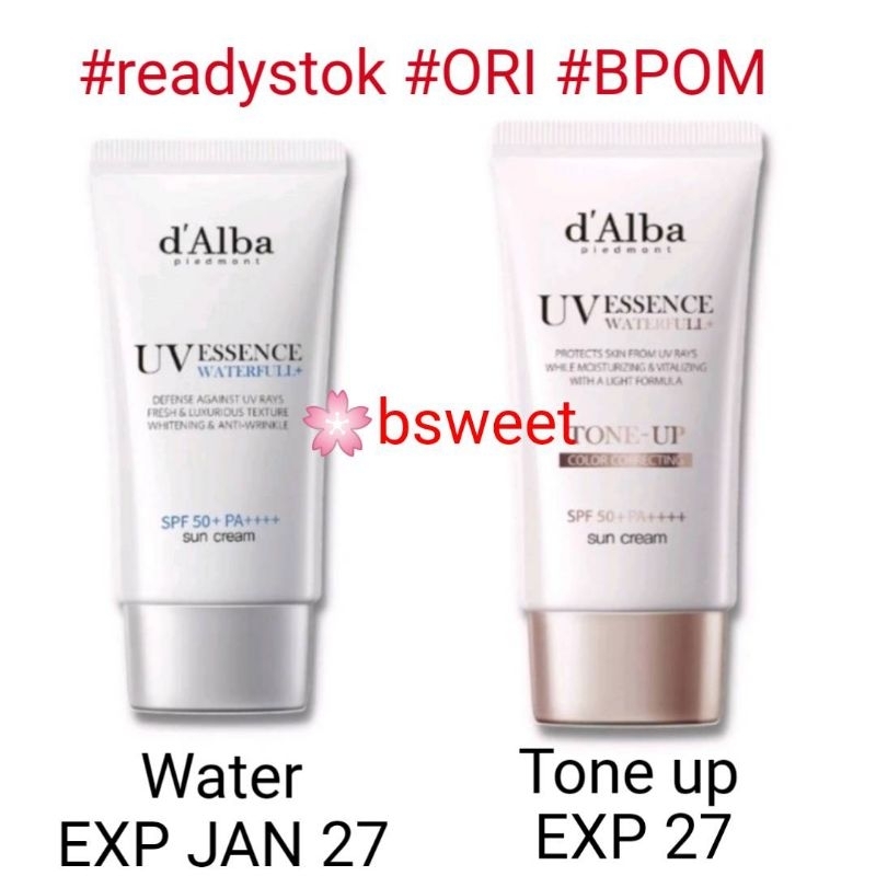 Jual d'alba / dalba Waterfull Essence Sun Cream 50ml SPF 50+ PA (BPOM ...