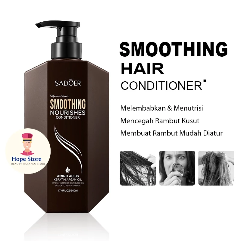 Sadoer Conditioner Smoothing 500ml Treatment Rambut Anti Rontok | AutoStock