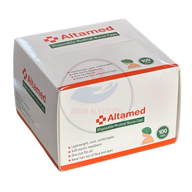 Jual 100pcs ALTAMED Surgical Disposable Nurse Cap / Hairnet Medis ...