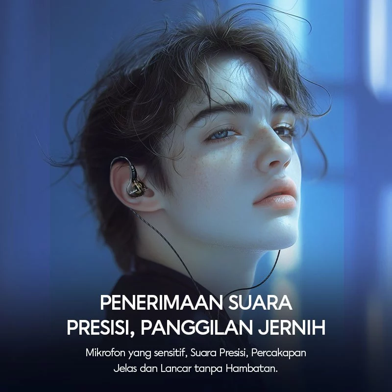 VIVAN Q17 Headset In Ear Stereo Powerfull Bass Wired Earphone Black Garansi Resmi 1 Tahun