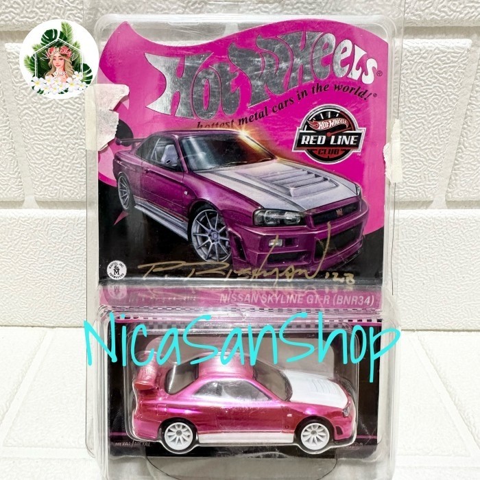 Jual HOT WHEELS Nissan Skyline R34 Club Exclusive RLC 2023 Pink - Phil ...