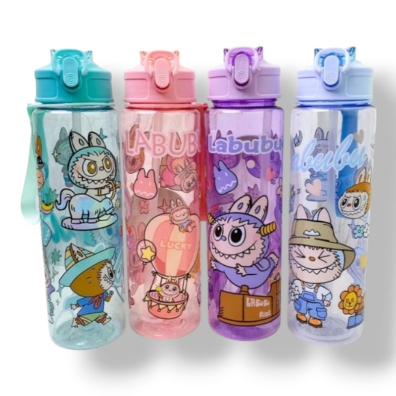 Jual Botol Minum Labubu Anak 900 ML Free Sedotan BPA FREE | Shopee ...