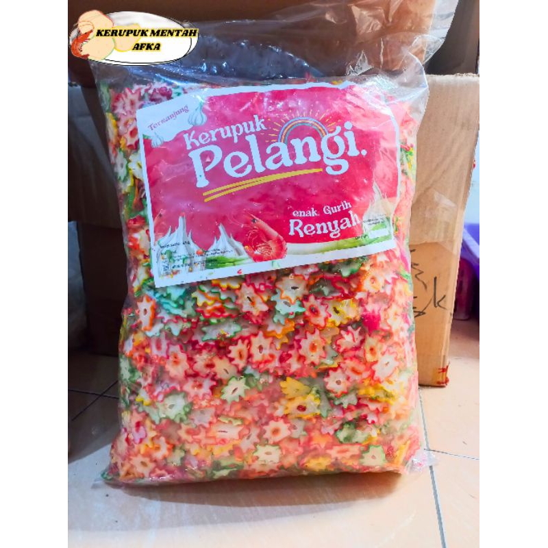 Jual [500 gr] Kerupuk tersanjung bentuk bunga/krupuk seblak mentah ...
