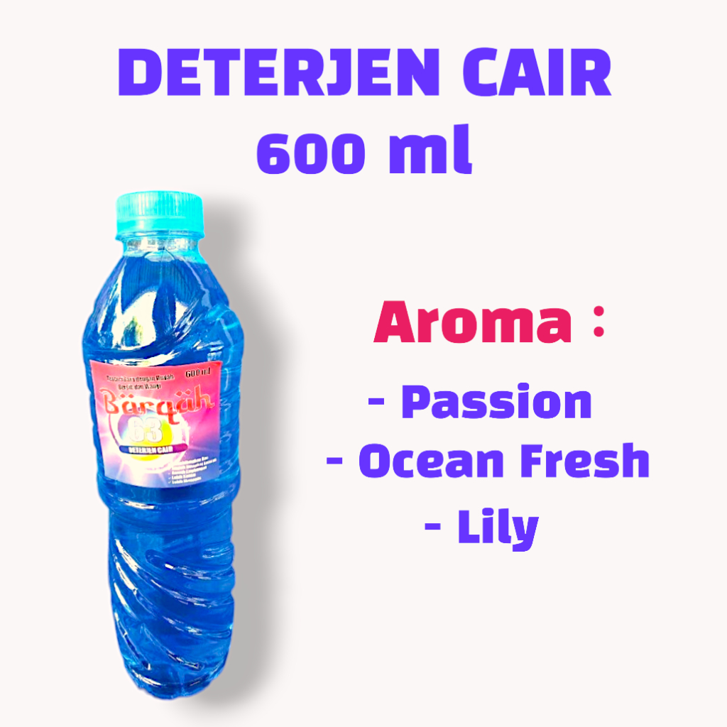 Jual DETERJEN CAIR 600 ml - SABUN DETERJEN PEMBERSIH PAKAIAN - HARUM