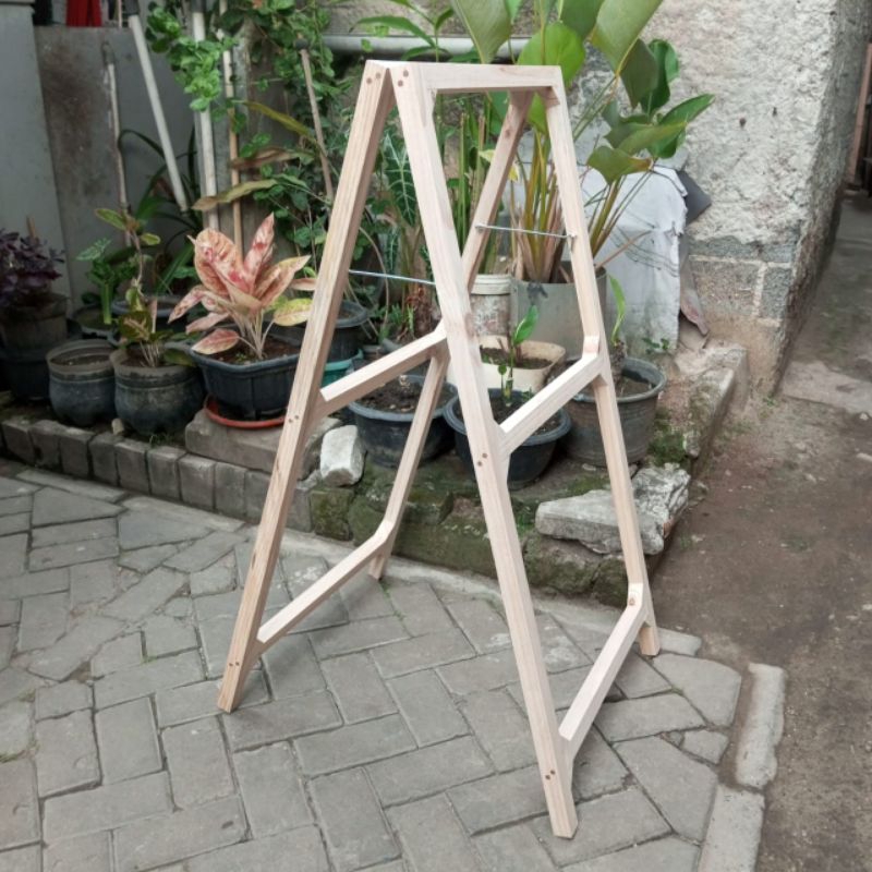Jual rangka standing banner kayu | Shopee Indonesia