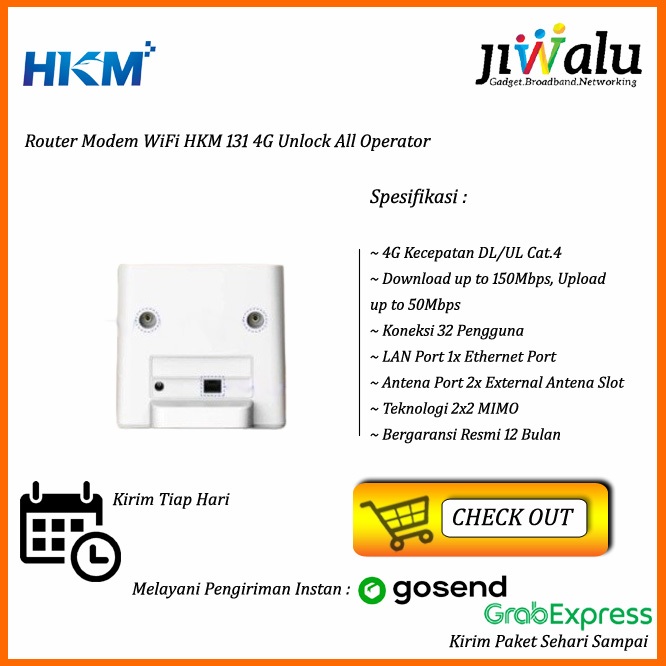 Jual Router Modem WiFi HKM 131 4G Unlock All Operator | Shopee Indonesia