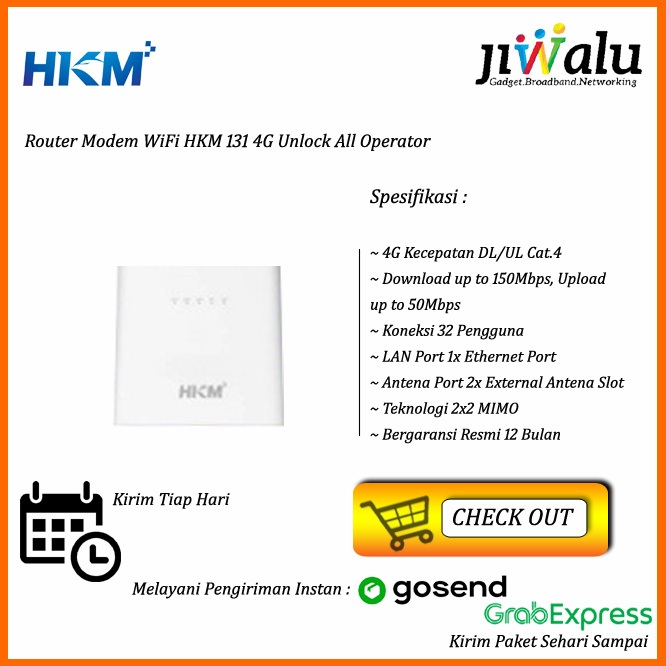 Jual Router Modem WiFi HKM 131 4G Unlock All Operator | Shopee Indonesia