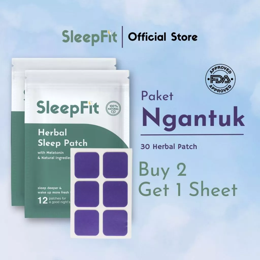 SleepFit - Herbal Sleep Patch - Melatonin - 12 Patch / Sachet dengan harga Rp. 67.800.