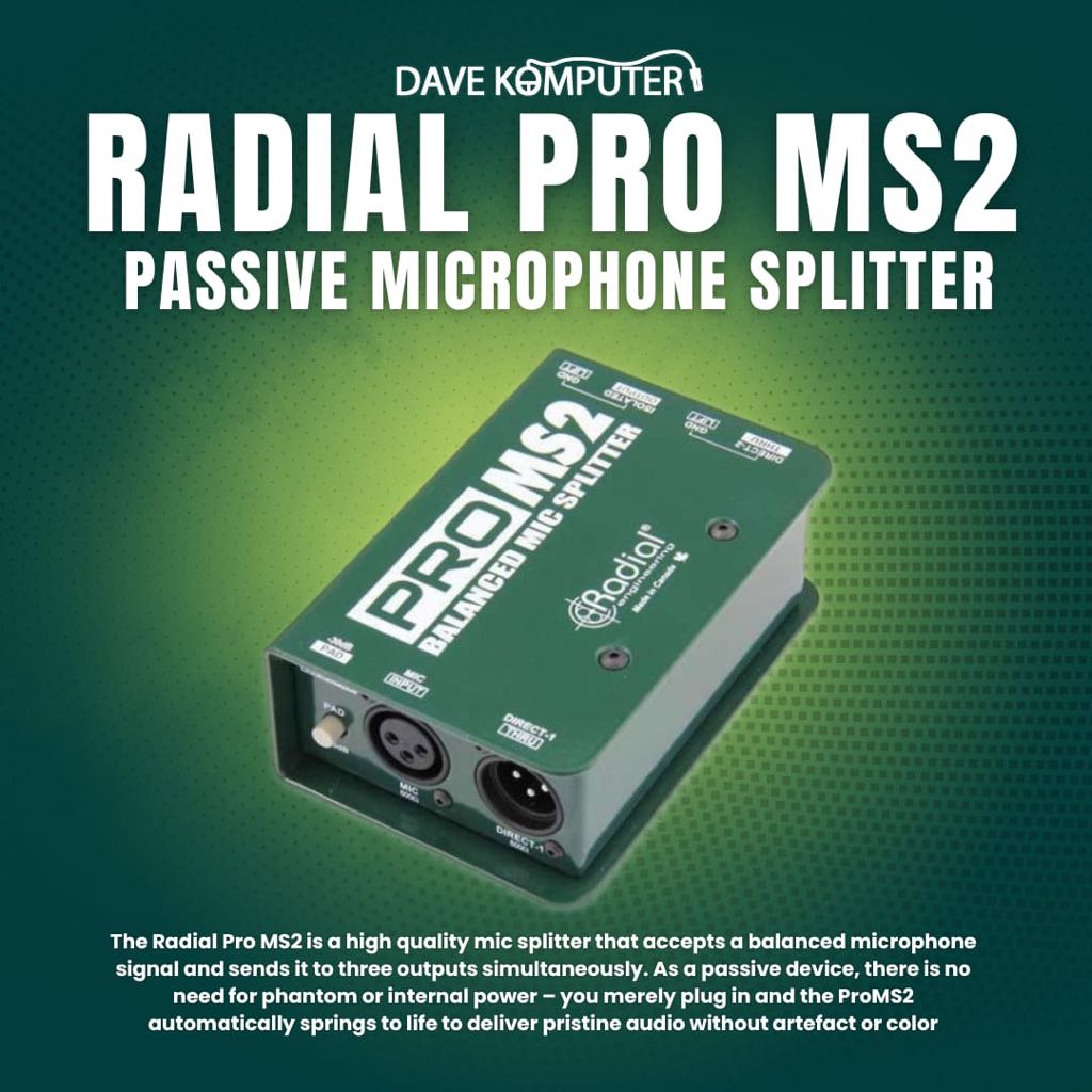 配信機器・PA機器・レコーディング機器 Radial PRO MS2 Radial PRO MS2 配信機器・PA機器・レコーディング機器 Radial PRO MS2