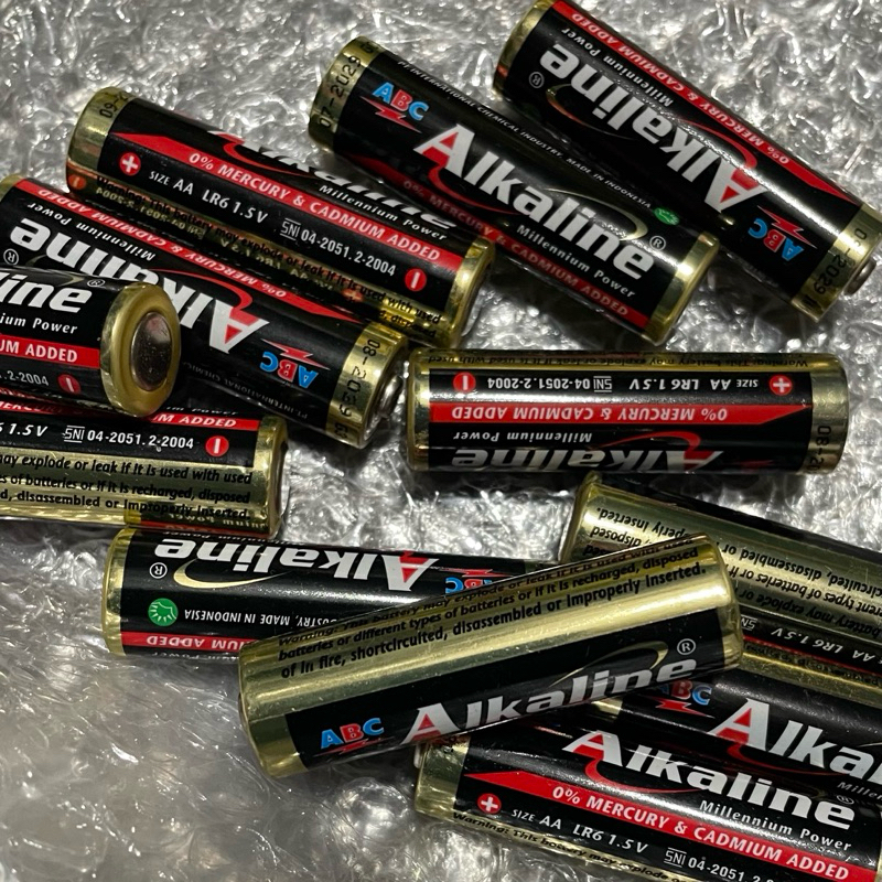 Batere Alkaline AA Bekas Power Masih Tinggi