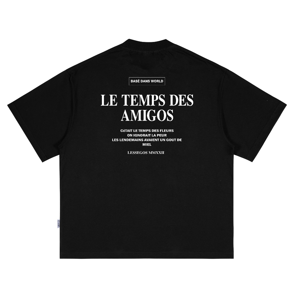 Jual Lessegos Tshirt Oversize Hitam Les Temps | Shopee Indonesia