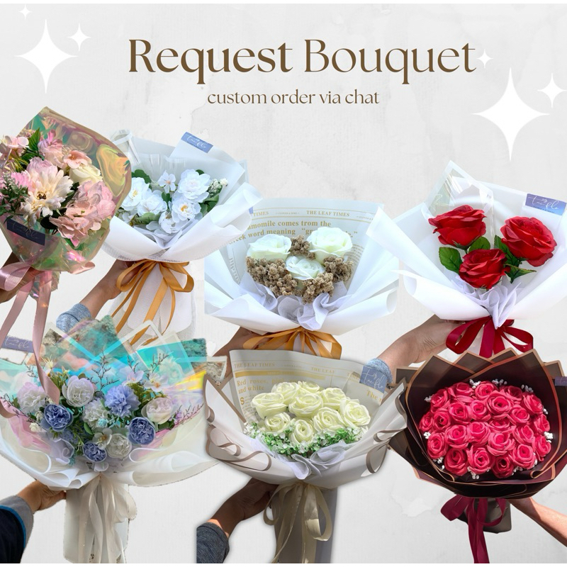 Jual [Custom Bouquet] Buket Kustom Bebas Request Sesuai Kenginan ...