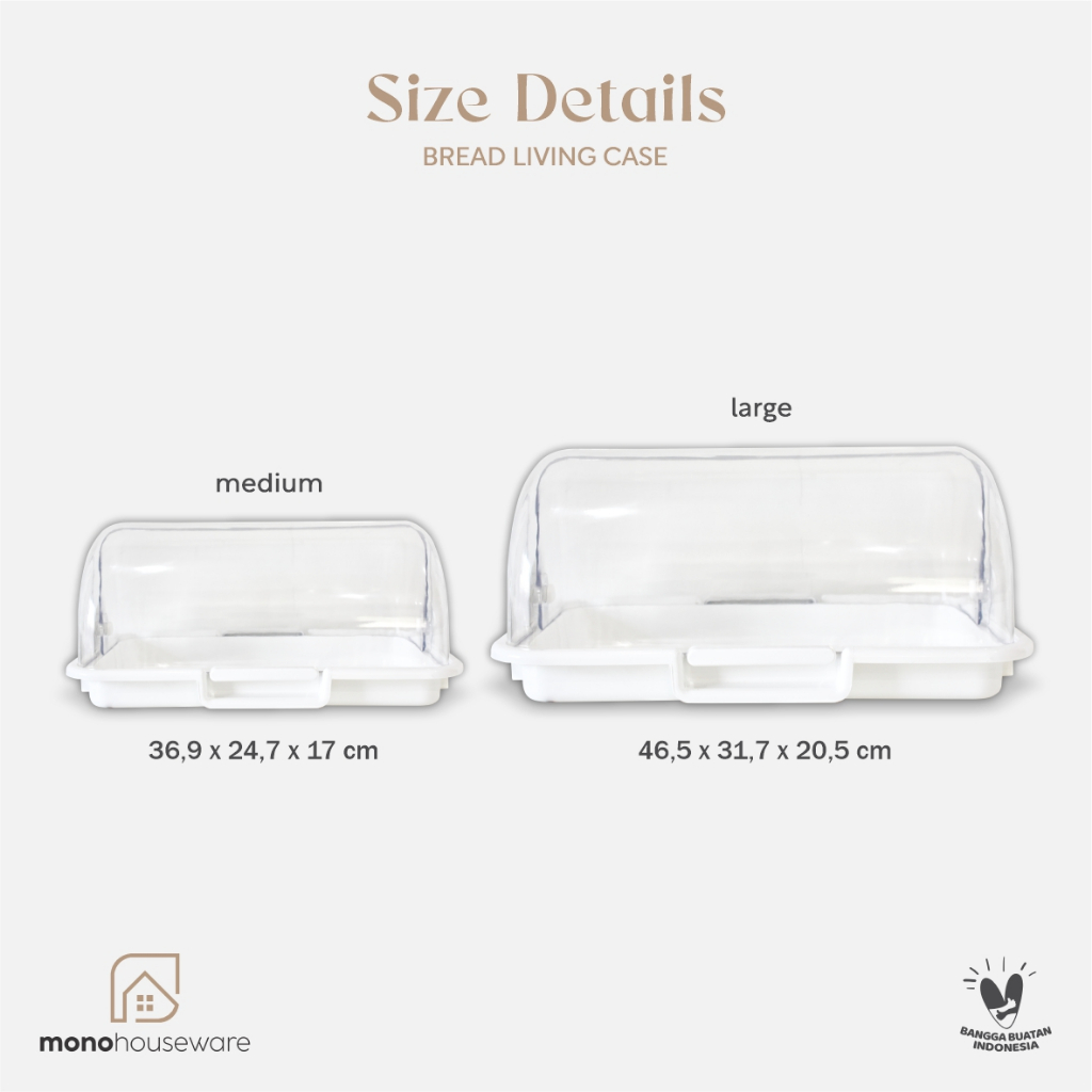 Jual WAJIB TAMBAH EXTRA BUBLE [ MONO ] BREAD LIVING CASE BREAD CASE ...