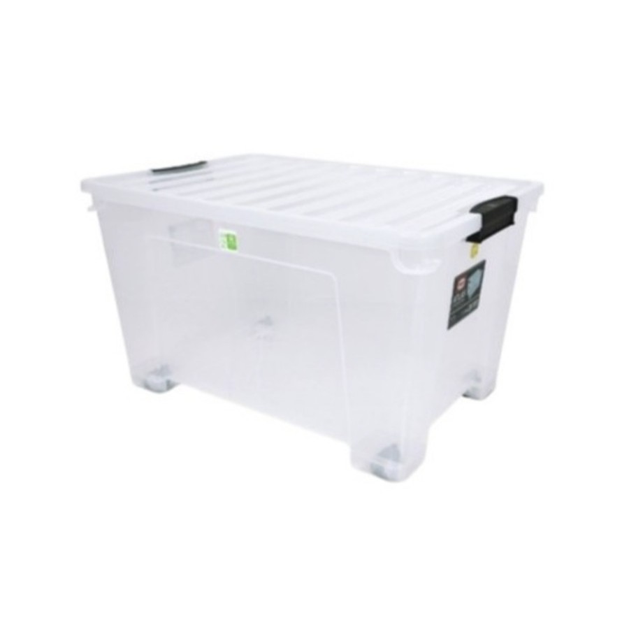 Jual Container Box bening + roda Atlas 100liter 102 CB100 Shinpo ...