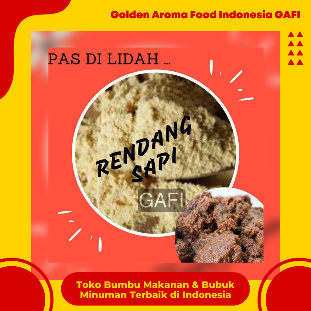 Jual Bumbu Tabur Rasa Rendang Sapi 1 kg Enak Murah Lezat Gurih, Beef ...
