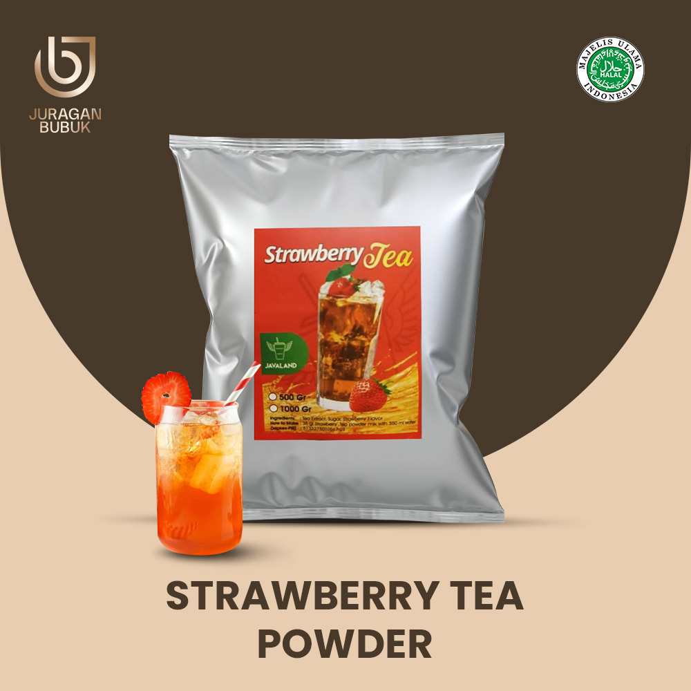 Jual Bubuk minuman Strawberry Tea berkualitas 1 kg Javaland | Shopee ...