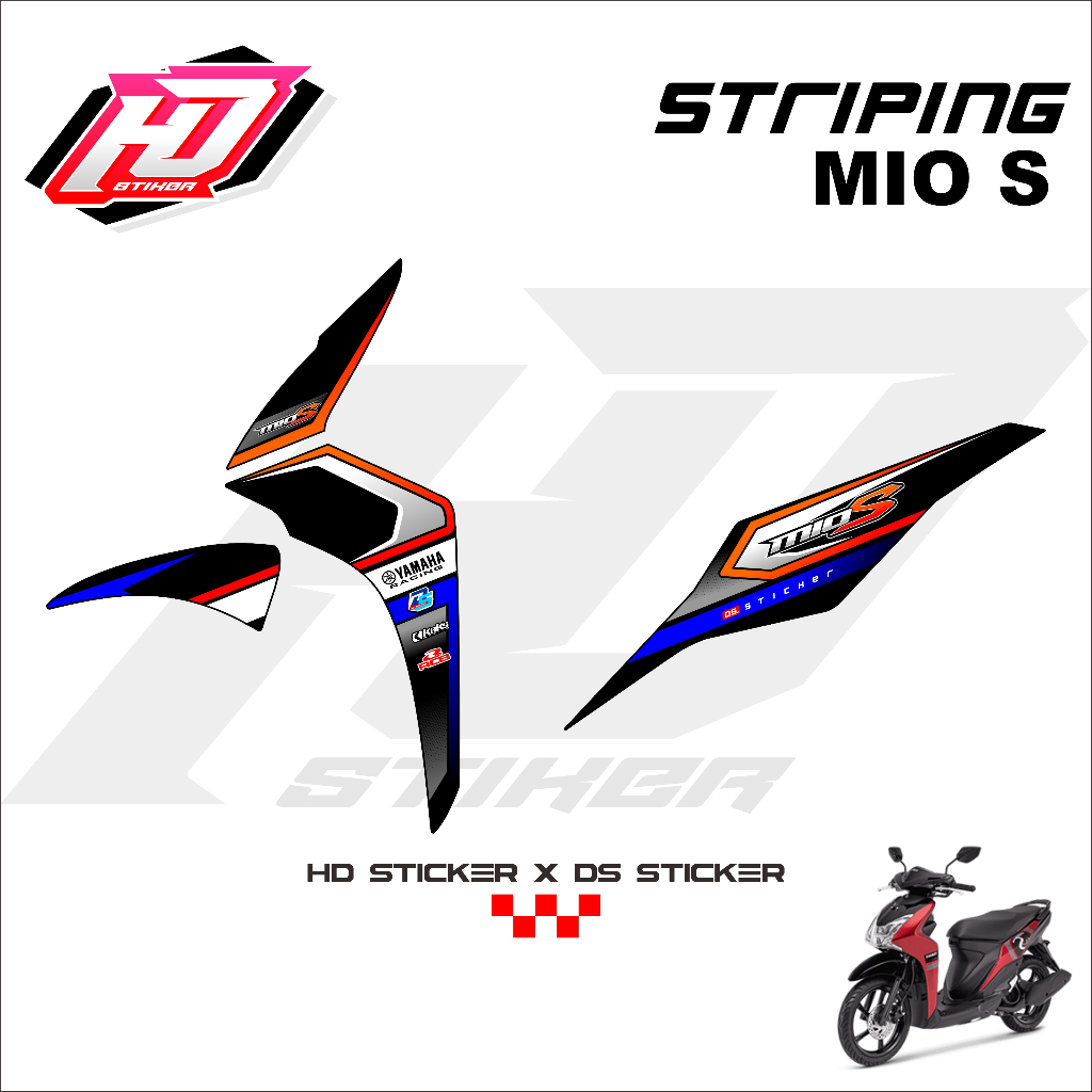 Jual Striping Stiker Mio S List Variasi Sticker Motor Mio S Premium ...