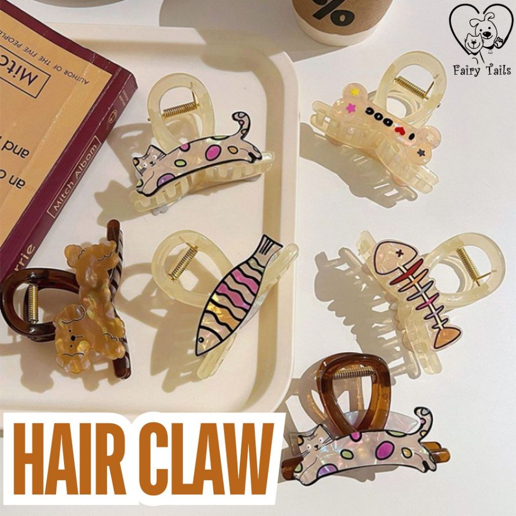 Jual Jepit Rambut Cakar 5 Hairclaw Hair Claw Model Korea Bentuk Anabul ...