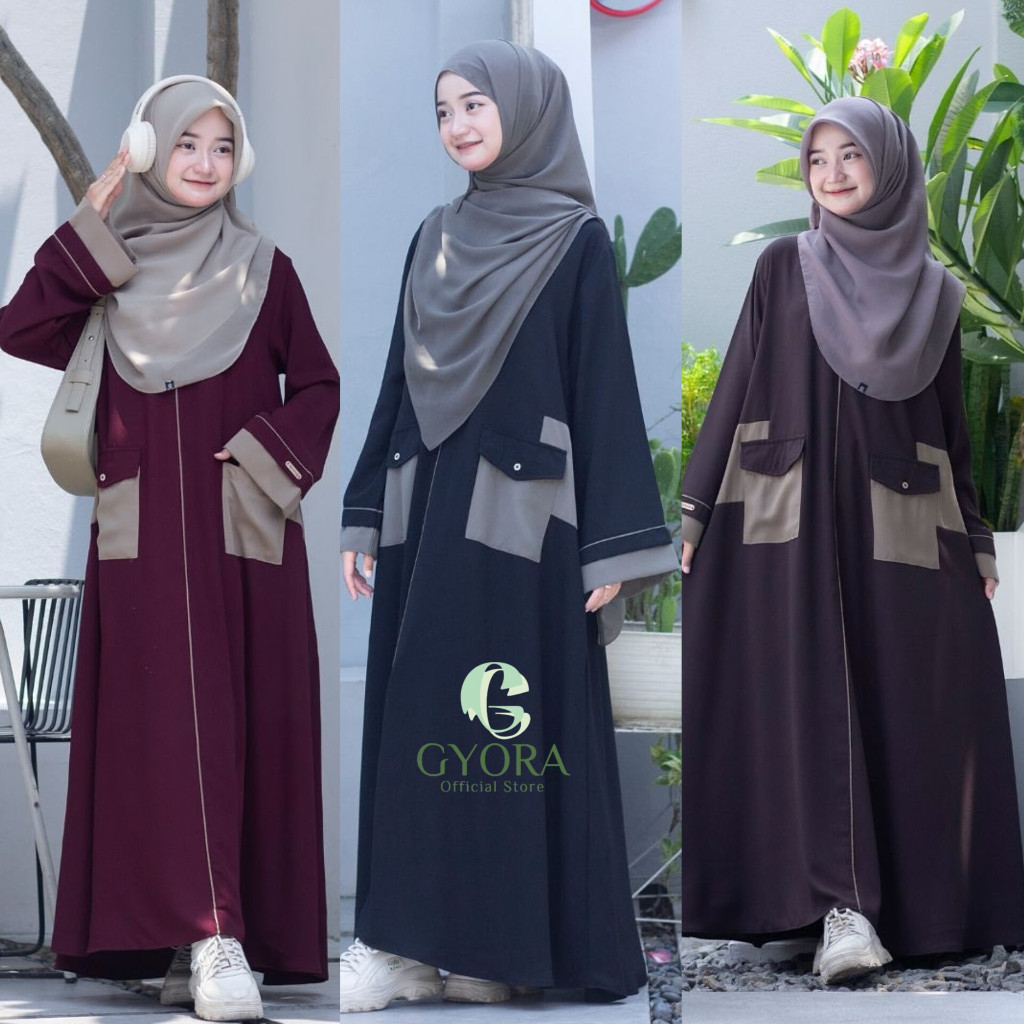 Jual GYORA ABAYA REMAJA MODERN BASIC ARABIAN DRESS ANAK MUSLIMAH GAMIS ...